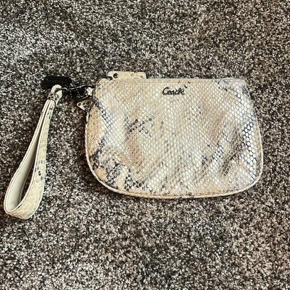Coach Handbags - Coach python clutch